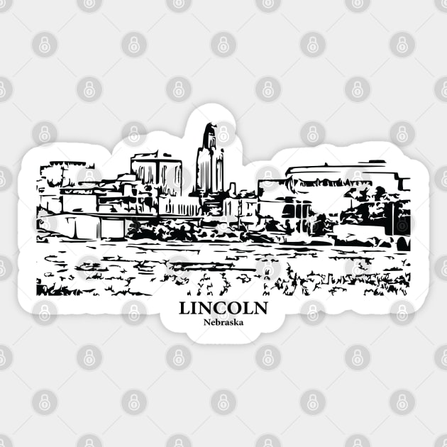 Lincoln - Nebraska Sticker by Lakeric